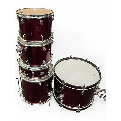 Used CB Percussion 5 Piece sp series Red Drum Kit