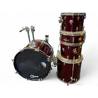 Used CB Percussion 5 Piece sp series red Drum Kit