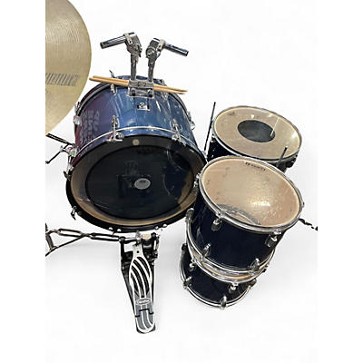Used CB Percussion 8 Piece SP SERIES  Blue Drum Kit