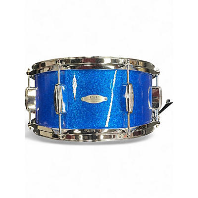 Used C&C Drum Company 14X5.5 Player Date 2 Blue Sparkle Drum