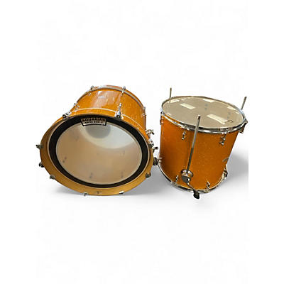 Used C&C Drum Company 2 Piece Custom Gold Drum Kit