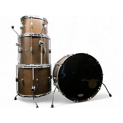 Used C&C Drum Company 4 Piece Player Date 2 Bonzo mocha Drum Kit