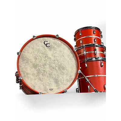 Used C&C Drum Company 4 Piece cardwell Orange Drum Kit