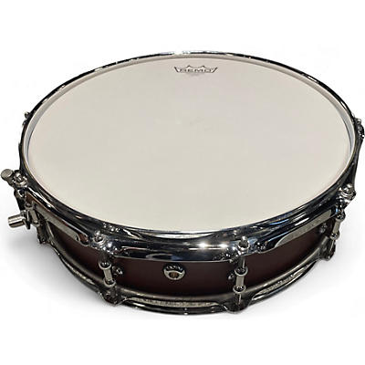 Used C&C Drum Company 4X14 CUSTOM CARDWELL SNARE Worn Brown Drum