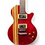 Used CMG Guitars Ashlee Red With Natural Stripe Solid Body Electric Guitar Red With Natural Stripe