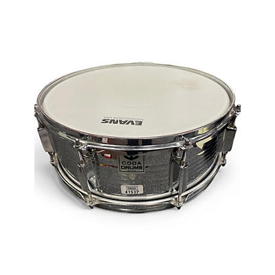 Used CODA Drums 14X5 Steel Silver Drum