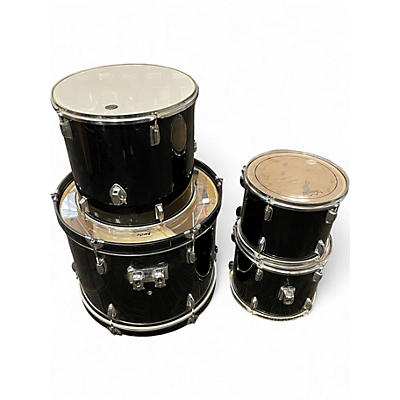 Used CODA Drums 4 Piece 4 Piece Shell Pack Black Drum Kit