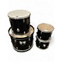 Used CODA Drums 4 Piece 4 Piece Shell Pack Black Drum Kit Black