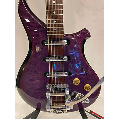 Used CP THORNTON Custom Lenny Breau Trans Purple Solid Body Electric Guitar