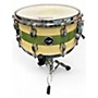 Used CRUSH 14in Snare Green Drum Green 33