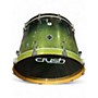 Used CRUSH 4 Piece E3 Sublime Green Sparkle Fade Drum Kit Green Sparkle Fade