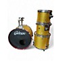 Used Cadeson 4 Piece Royal Custom Maple Gold Rewrap Drum Kit Gold Rewrap