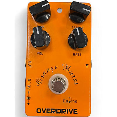 Used Caline Orange Burst Overdrive Effect Pedal