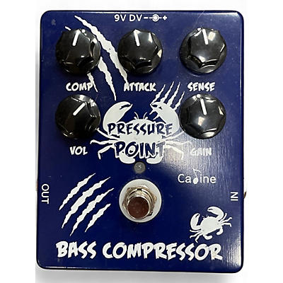Used Caline PRESSURE POINT BASS COMPRESSOR Effect Pedal