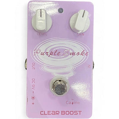 Used Caline PURPLE SMOKE CLEAR BOOST Effect Pedal