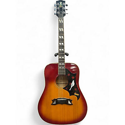 Used Canda 303 Dove Cherry Sunburst Acoustic Guitar