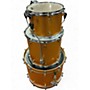 Used Canopus 3 Piece RFM Gold Sparkle Drum Kit Gold Sparkle