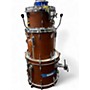 Used Canopus 3 Piece yaiba ii bop kit antique brown Drum Kit antique brown