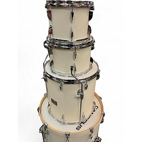 Used Canopus 4 Piece YAIBA MATTE WHITE Drum Kit MATTE WHITE