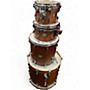 Used Canopus 4 Piece Yaiba Brown Drum Kit Brown
