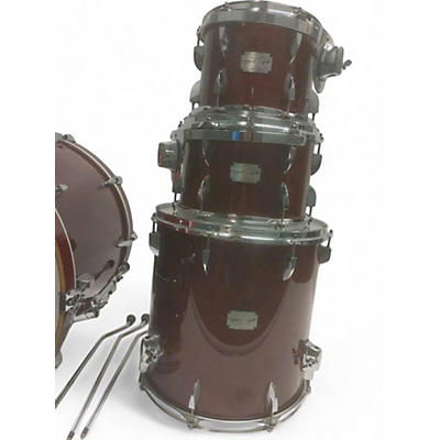 Used Canopus 4 Piece yaiba Sparkle Red Drum Kit