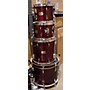 Used Canopus Used Canopus 4 piece YAIBI RED GLITTER Drum Kit RED GLITTER