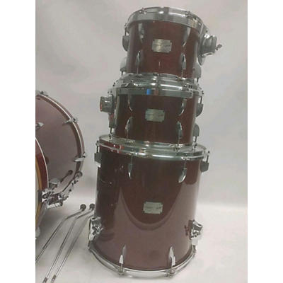 Used Canopus 4 piece Yaiba Sparkle Red Drum Kit