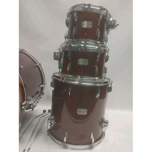 Canopus Used Canopus 4 piece Yaiba Sparkle Red Drum Kit Sparkle Red