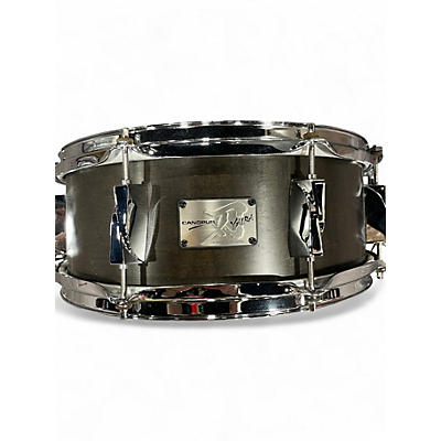 Used Canopus 5X14 Yaiba Sword Snare Satin Black Drum