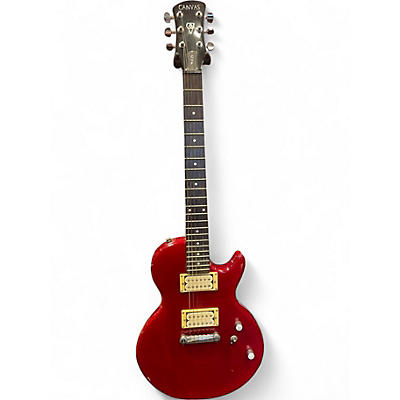 Used Canvas CVF Red Solid Body Electric Guitar