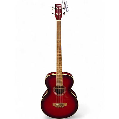 Used Carlo Robelli CB300TRBX Trans Red Acoustic Bass Guitar