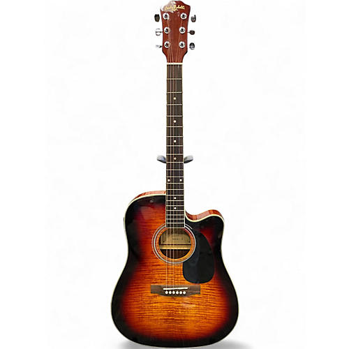 Used Carlo Robelli CW4103FCS 3 Color Sunburst Acoustic Electric Guitar 3 Color Sunburst