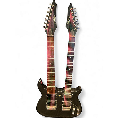 Used Carlo Robelli Double Twin Neck 6 & 7 String Gray Solid Body Electric Guitar Gray