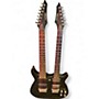 Used Carlo Robelli Double Twin Neck 6 & 7 String Gray Solid Body Electric Guitar Gray