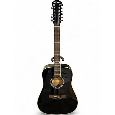 Used Carlo Robelli W4102 12B Black 12 String Acoustic Guitar