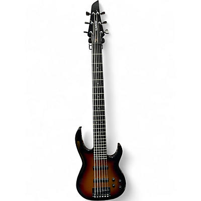 Used Carvin 5 String Bass 3 Color Sunburst Electric Bass Guitar