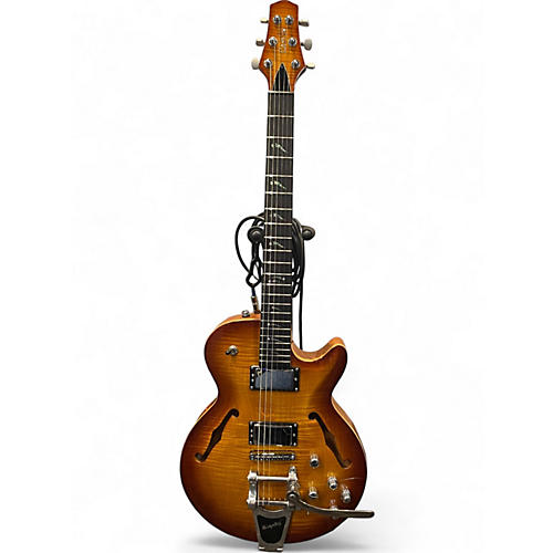 Used Carvin 575SH FLAME TOP Hollow Body Electric Guitar FLAME TOP