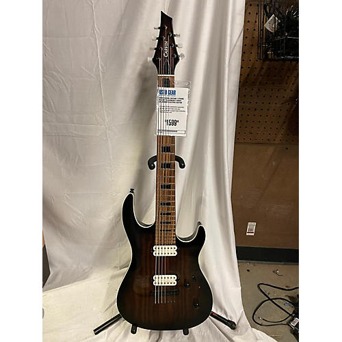 Carvin Used Carvin CUSTOM 7 STRING WALNUT BLACKBURST EDGES Solid Body Electric Guitar WALNUT BLACKBURST EDGES