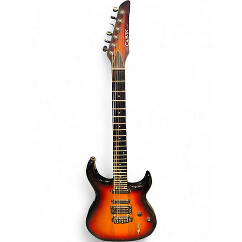 Used Carvin DC135 3 Tone Sunburst Solid Body Electric Guitar 3 Tone Sunburst