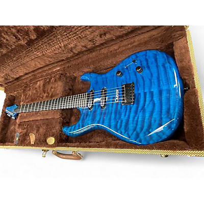 Used Carvin DC135 Blue Solid Body Electric Guitar