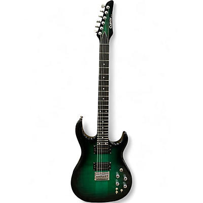 Used Carvin DC400 Custom Green Burst Solid Body Electric Guitar