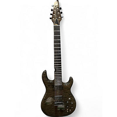 Used Carvin DC727 QUILTED GREEN Solid Body Electric Guitar