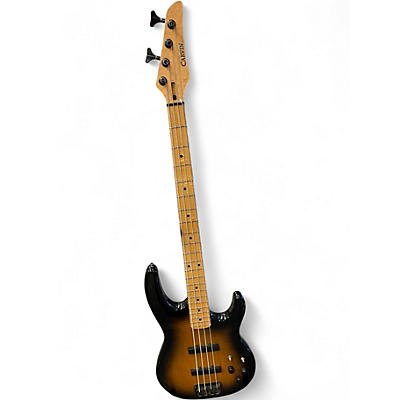 Used Carvin DOUBLE CUT Sunburst Electric Bass Guitar