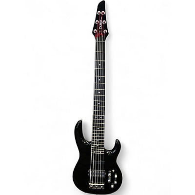 Used Carvin LB-76 Black Electric Bass Guitar