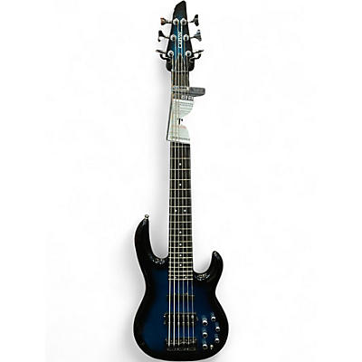 Used Carvin LB-76 Steve Harris Blue Electric Bass Guitar