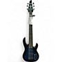 Used Carvin LB-76 Steve Harris Blue Electric Bass Guitar Blue