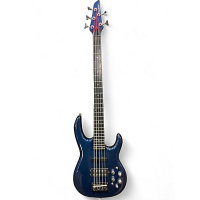 Used Carvin LB75 Blue Electric Bass Guitar