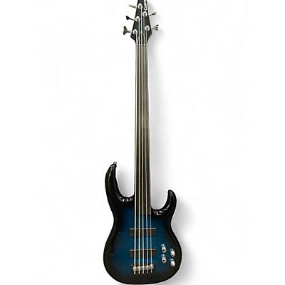 Used Carvin LB75 FRETLESS BLUE BURST Electric Bass Guitar