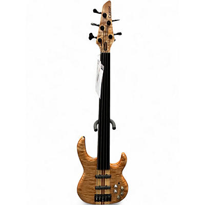 Used Carvin LB75AF Quilted Natural  Electric Bass Guitar