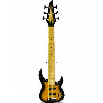 Used Carvin LB76 2 Tone Sunburst Electric Bass Guitar